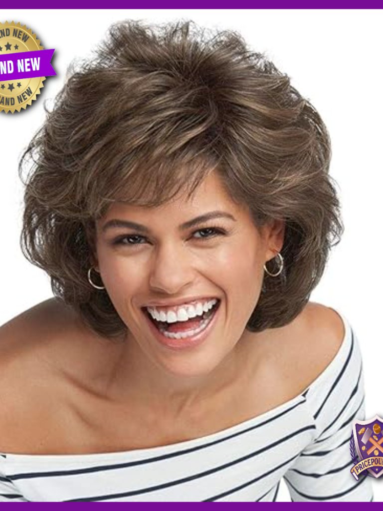 Large Cap Synthetic Wig, Layered Page Style, Memory Fit For Active Lifestyle